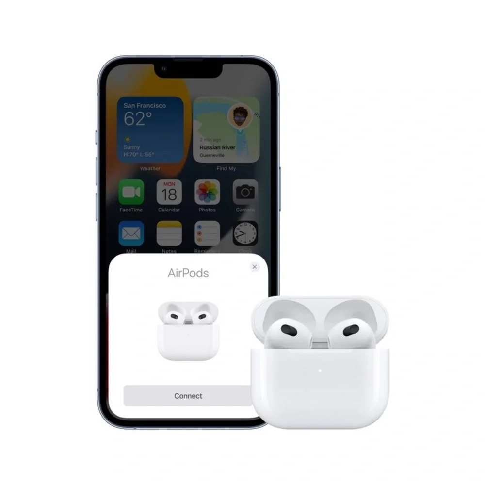 New Authentic Apple - AirPods with Lightning Charging Case.